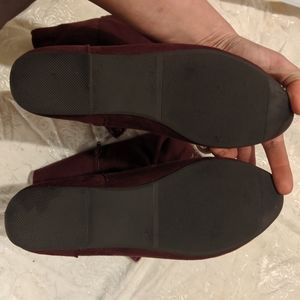 Just Fab Burgundy Boots